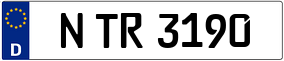 Trailer License Plate